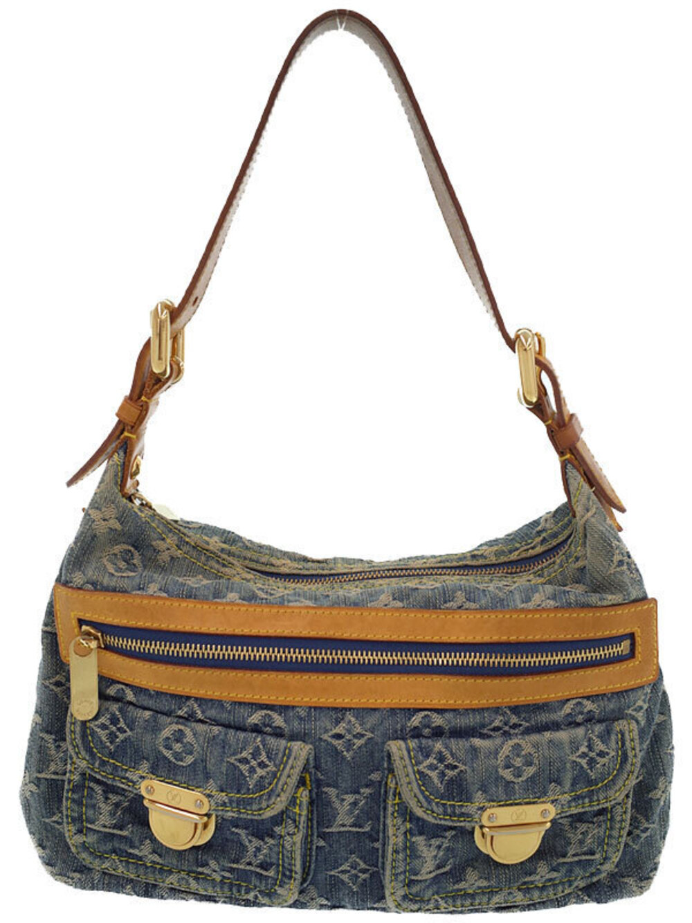 Louis Vuitton Monogram Denim Baggy Shoulder Bag